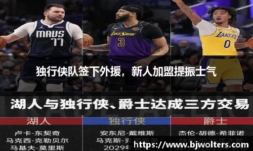 独行侠队签下外援，新人加盟提振士气